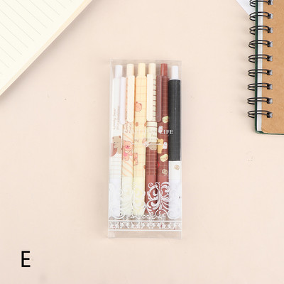 6 kom/lot Kawaii gel olovka set slatkih kemijskih olovaka 0,5 mm crna tinta Crtić školarci pribor za pisanje dječji dar