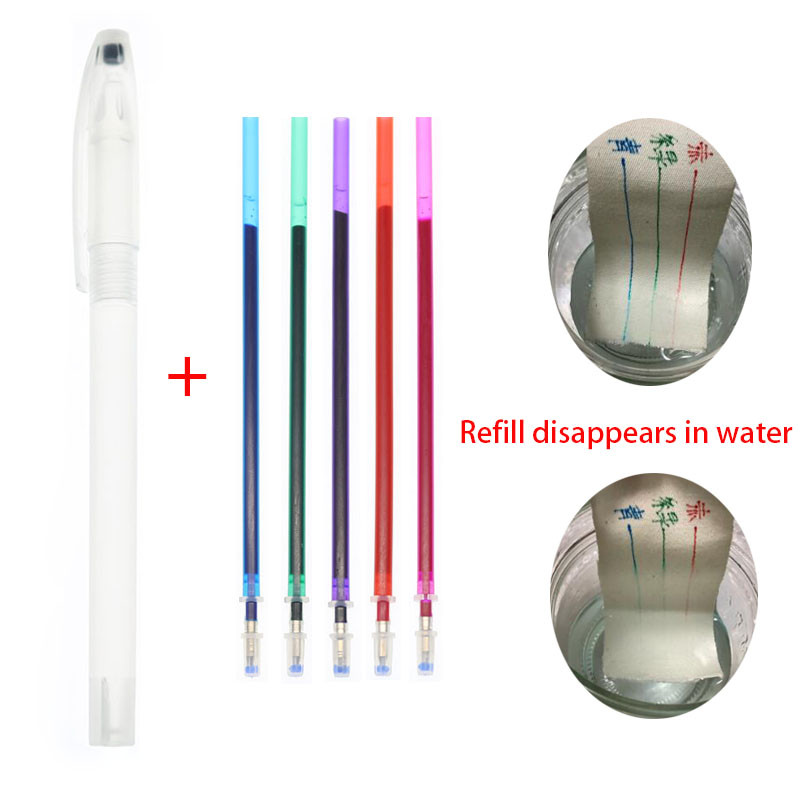 20 buc/cusătură în cruce Pix solubil în apă Pix pentru eliminarea apei Stilo cu punct încrucișat Miez Grilă de desen Dot Gros Cap Mark Special