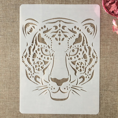 A4 29cm Tigris barkács rétegező sablonok falfestés Scrapbook színező dombornyomott album díszítő sablon