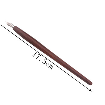 Φυσικό ρετρό στυλό από μαόνι με μελάνι γραφικής ύλης προμήθειες στυλό houndstooth