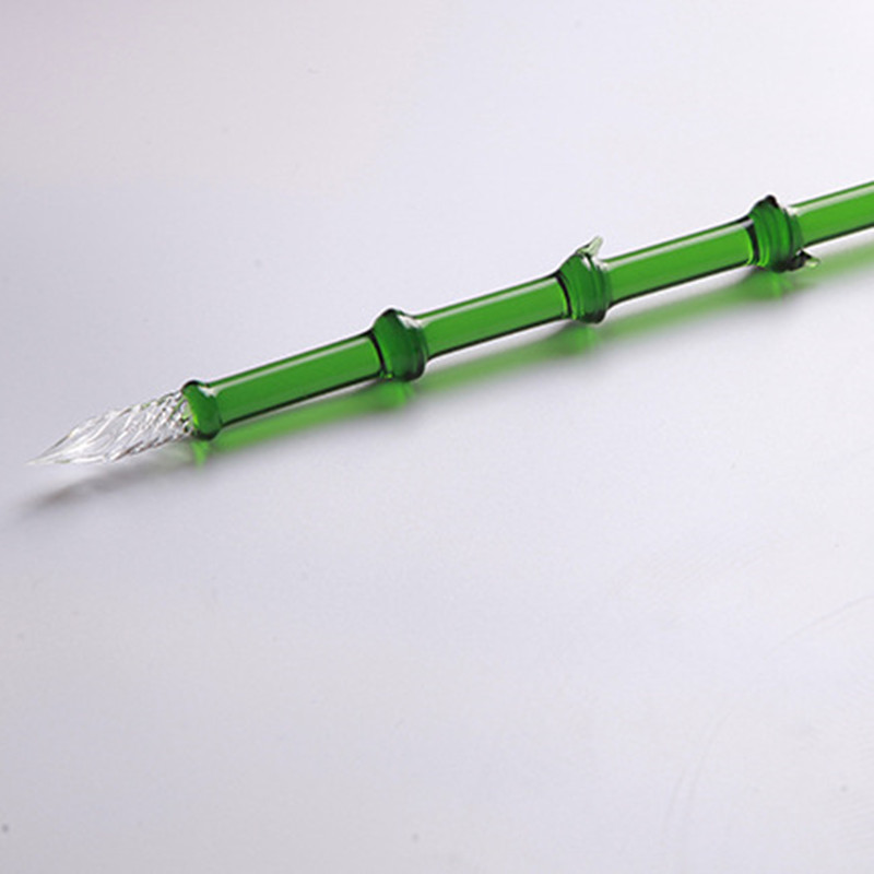 Kinietiško stiliaus meninis rašiklis „pasidaryk pats“ rankinė sąskaita kaligrafijos rašiklis mada ir įdomus „pasidaryk pats“ rašiklis „Liuli“ rašiklis spalvingos formos stiklo panardinamasis rašiklis