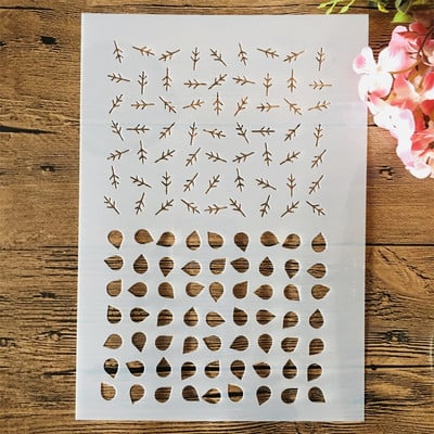 4 ks A4 29cm polovičný rámček s geometrickými vzormi, vrstvené šablóny na maľovanie na stenu, scrapbooking, vyfarbovanie, embosovanie, album, dekoratívna šablóna