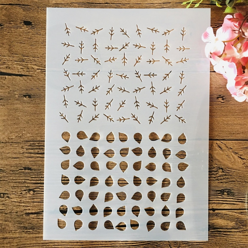 4 ks A4 29cm polovičný rámček s geometrickými vzormi, vrstvené šablóny na maľovanie na stenu, scrapbooking, vyfarbovanie, embosovanie, album, dekoratívna šablóna