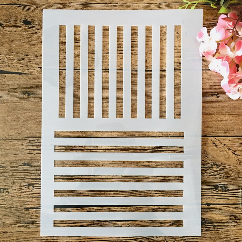 4 ks A4 29cm polovičný rámček s geometrickými vzormi, vrstvené šablóny na maľovanie na stenu, scrapbooking, vyfarbovanie, embosovanie, album, dekoratívna šablóna
