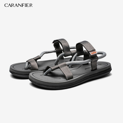 CARANFIER 2019. Nove ljetne cipele za plažu Muške ležerne sandale Gladijatorske rimske sandalije Muške cipele Ravne japanke za odrasle na natikače