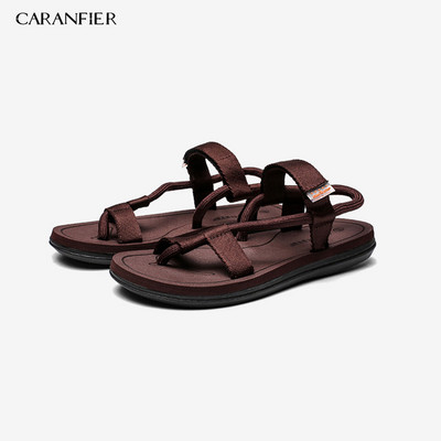 CARANFIER 2019. Nove ljetne cipele za plažu Muške ležerne sandale Gladijatorske rimske sandalije Muške cipele Ravne japanke za odrasle na natikače
