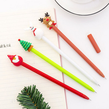 4 / PCS Коледна неутрална химикалка, анимационна коледна химикалка, писалка за подпис, химикалка за коледен подарък за студенти