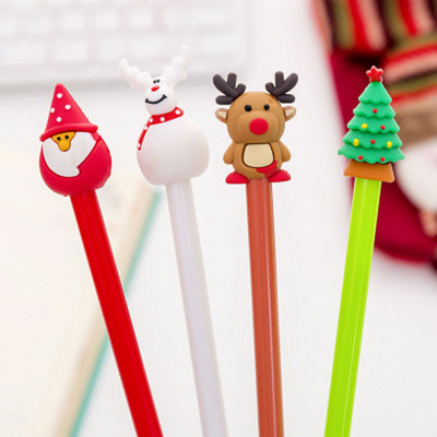 4 / PCS Neutraalne jõulupliiats, Cartoon Christmas Pen, Signature Pen, Student Christmas Gift Pen