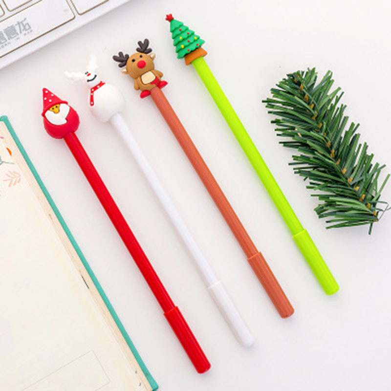4 / PCS Neutraalne jõulupliiats, Cartoon Christmas Pen, Signature Pen, Student Christmas Gift Pen
