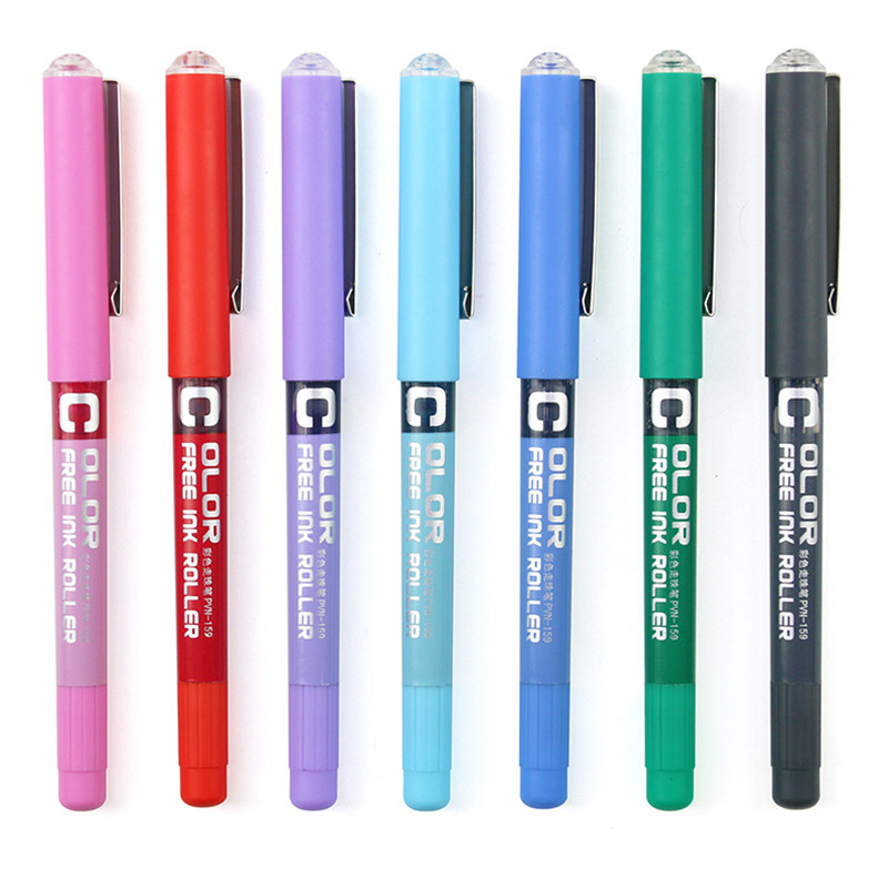 0,38 mm 0,5 mm tiesus skystas gelio rašiklis, sklandžios spalvos studentams Aukštos kokybės dažymo žymekliai rašikliai Biuro rašymo reikmenys Kanceliarinės prekės 1 vnt.