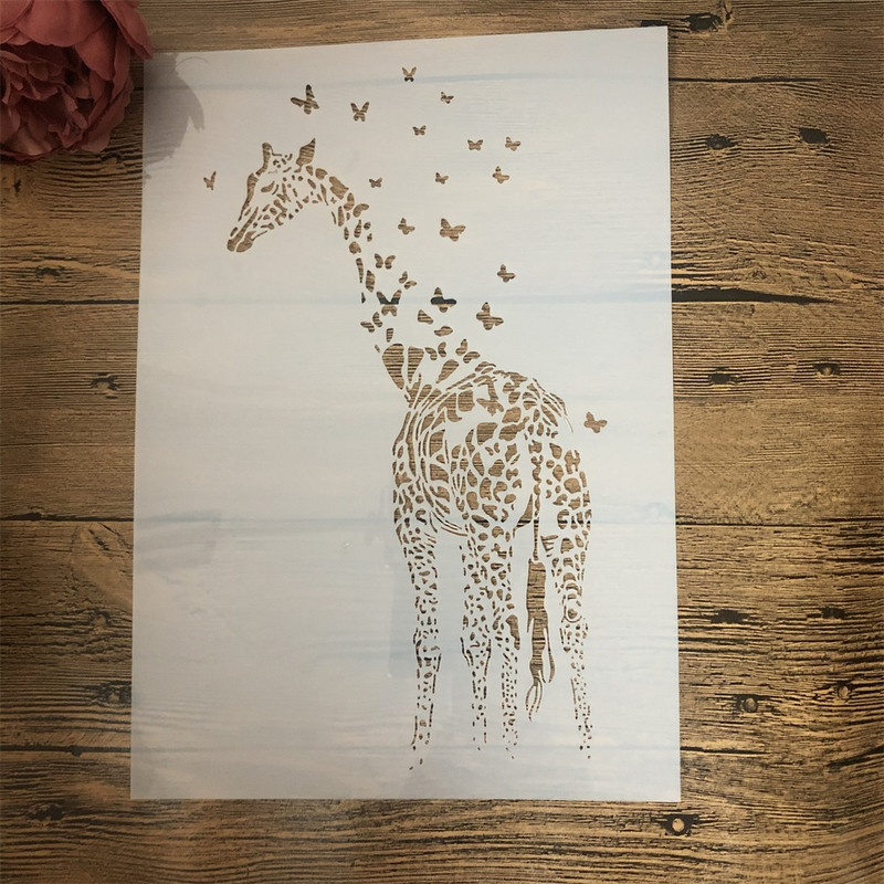 4vnt A4 29cm Mandala Vilkas Papūga Pelėda „Pasidaryk pats“ Sluoksniavimo trafaretai Sienų tapybai Iškarpų albumo spalvinimas Reljefinis albumas Dekoratyvinis šablonas