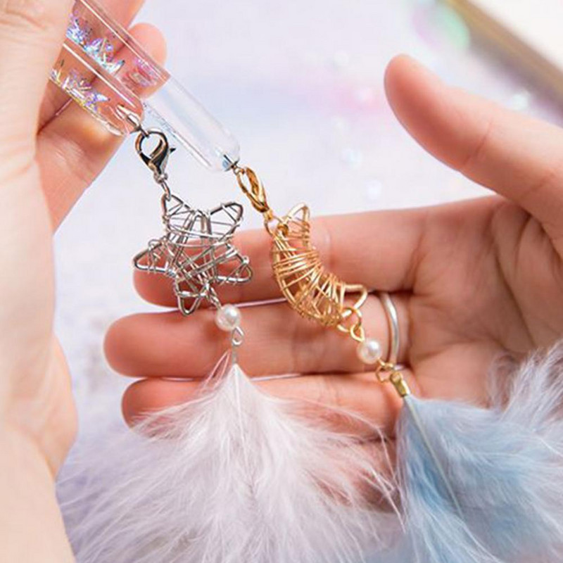 1Set Signature Pen Dream Catcher Pliiatsiots Käsitsi valmistatud klaasist kristallist kastmispliiats tindiga 유리펜 стеклянное перо caneta de vidro 딥펜