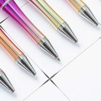 Креативни химикалки Пластмасови Направи си сам Персонализирана пластмасова писалка с мъниста Офис Училищни принадлежности Канцеларски материали Подаръци за ученици