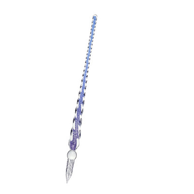 1 vnt. rankų darbo stiklinis panardinamasis rašiklis aukšto borosilikatinio stiklo krištolinio parašo rašiklis, skirtas piešimui, kaligrafijos dekoravimui