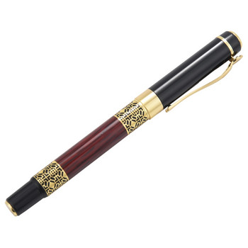 Китайска класическа химикалка Златна метална дървена писалка с подпис за офис Бизнес подпис Подарък за ученик