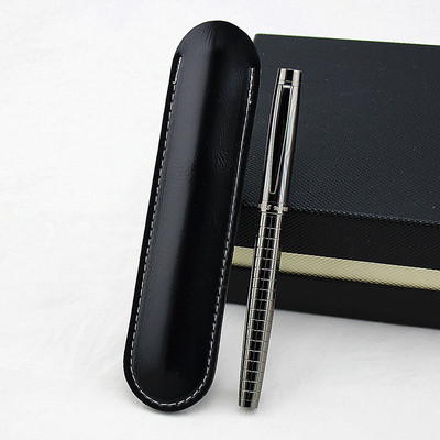 pix cu rolă de lux, zăbrele metalice, stilou gel, articole de papetărie, rechizite de birou pentru școală, pix și geantă de creion din piele