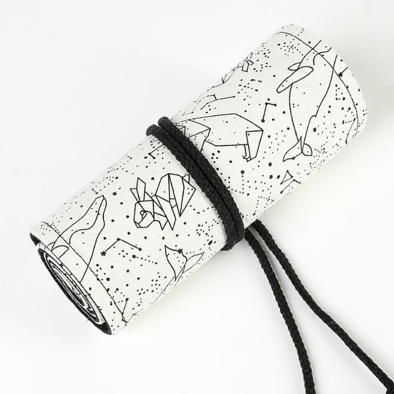 12/24/36 rupa Školska pernica za djevojčice Platnena rola Kutija za pernice Constellation Pencilcase Kist za olovke Torbica Torbica Alati