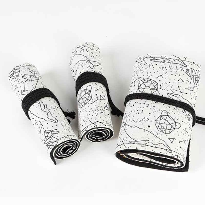 12/24/36 rupa Školska pernica za djevojčice Platnena rola Kutija za pernice Constellation Pencilcase Kist za olovke Torbica Torbica Alati
