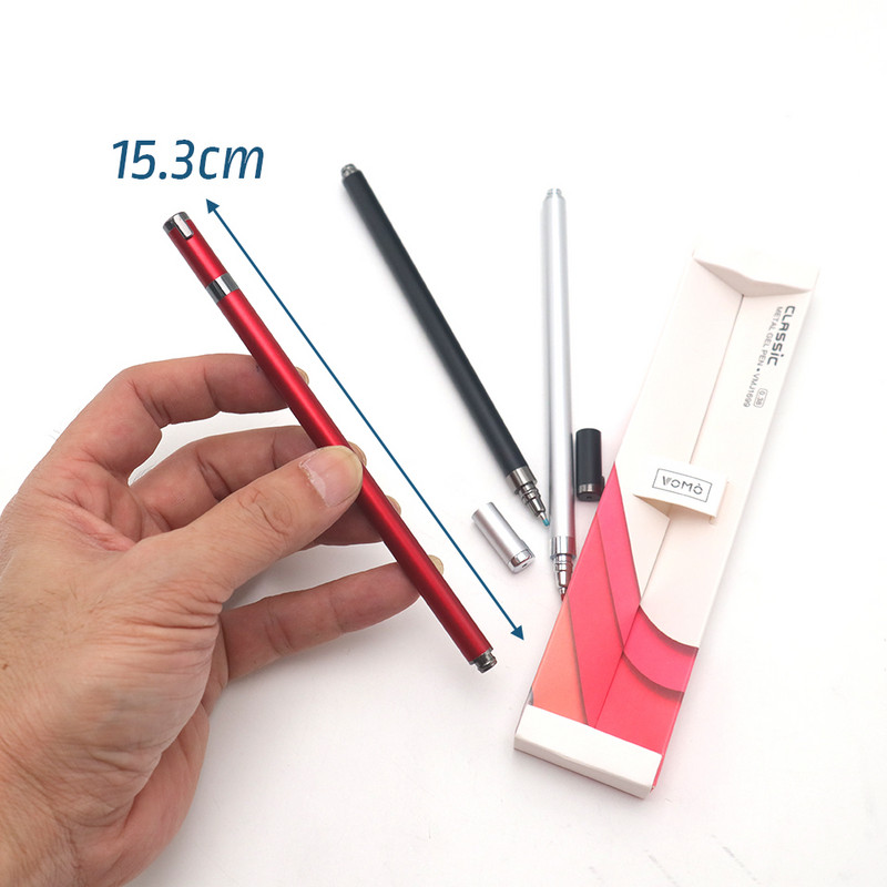 Metalna valjkasta gel olovka 0,38 mm crna tinta Kawaii kemijske olovke Poslovno neutralne olovke za pisanje za uredski materijal