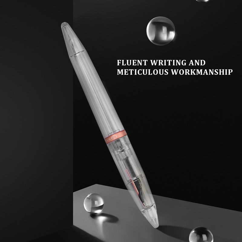 0,5 Mm plunksnakočiai su antgaliu, didelės talpos permatomi rašikliai Biuro reikmenys mokiniams rašyti dovanoms raštinės reikmenys