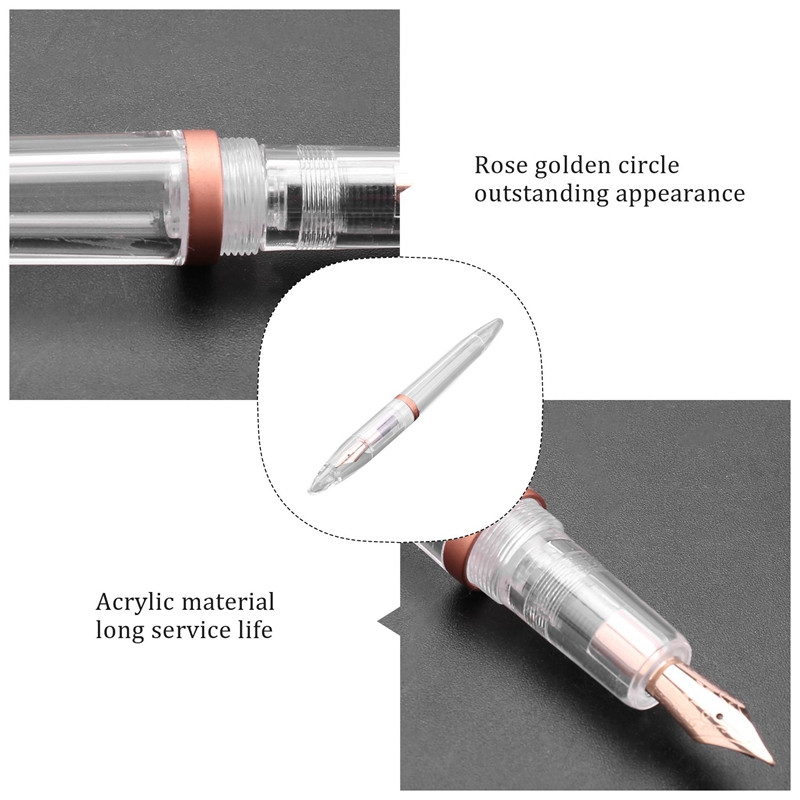 0,5 Mm plunksnakočiai su antgaliu, didelės talpos permatomi rašikliai Biuro reikmenys mokiniams rašyti dovanoms raštinės reikmenys