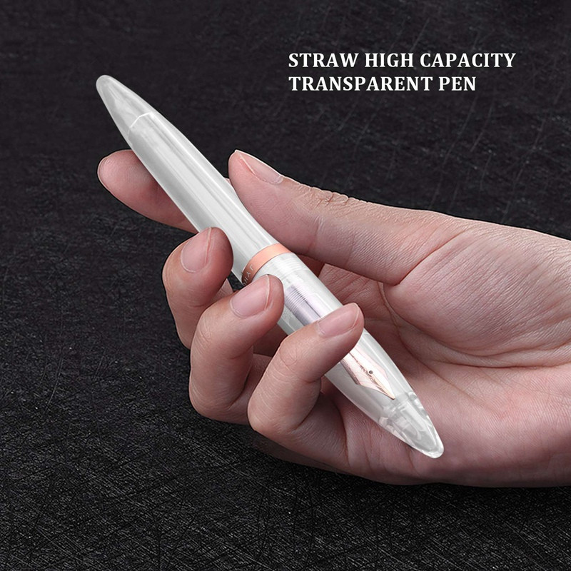 0,5 Mm plunksnakočiai su antgaliu, didelės talpos permatomi rašikliai Biuro reikmenys mokiniams rašyti dovanoms raštinės reikmenys