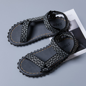Нови мъжки сандали с италиански дизайн Нови мъжки летни сандали с презрамки за свободното време Модни плажни чехли Ежедневни обувки Мъжки Zapatos De Hombre