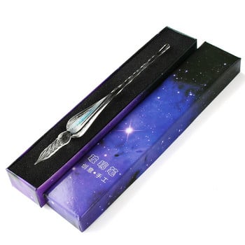 Εργαλεία δημιουργικής γραφής Χειροποίητο γυάλινο στυλό ντιπ Star Crystal Gift Μολύβι Κουτί δώρου Συσκευασία Dip Pencils Δώρα Φεστιβάλ