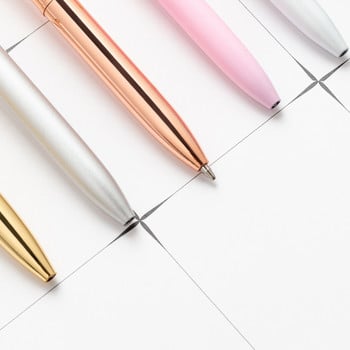 1 PCS Lytwtw\'s Creative Multicolor Elk Deer head Ballpoint Pen Business Metal Office Rotate Pens Училищни канцеларски материали Офис консумативи