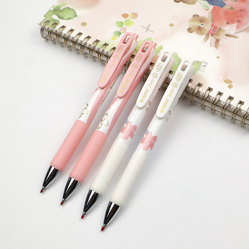 Weiwei Tip de presare Gel Pen 0,5 mm Negru Albastru Roșu Cerneală Rechizite de birou Papetarie Pixuri cu gel pentru studenți care scriu PEN GEL de înaltă calitate