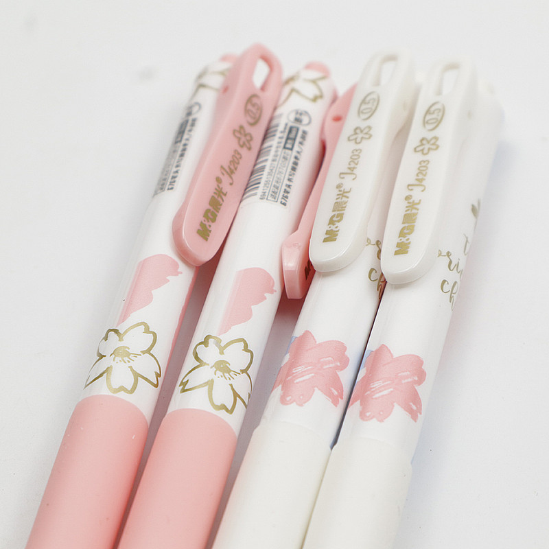 Weiwei Tip de presare Gel Pen 0,5 mm Negru Albastru Roșu Cerneală Rechizite de birou Papetarie Pixuri cu gel pentru studenți care scriu PEN GEL de înaltă calitate