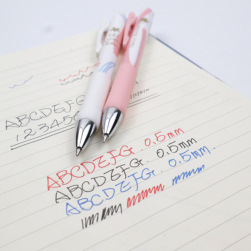 Weiwei Tip de presare Gel Pen 0,5 mm Negru Albastru Roșu Cerneală Rechizite de birou Papetarie Pixuri cu gel pentru studenți care scriu PEN GEL de înaltă calitate