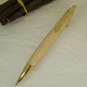 ACMECN Reducere caldă Pix cu bilă propulsor cu design original Cadouri manuale Cusătură ecologică naturală Pix cu bile din arțar și lemn de trandafir