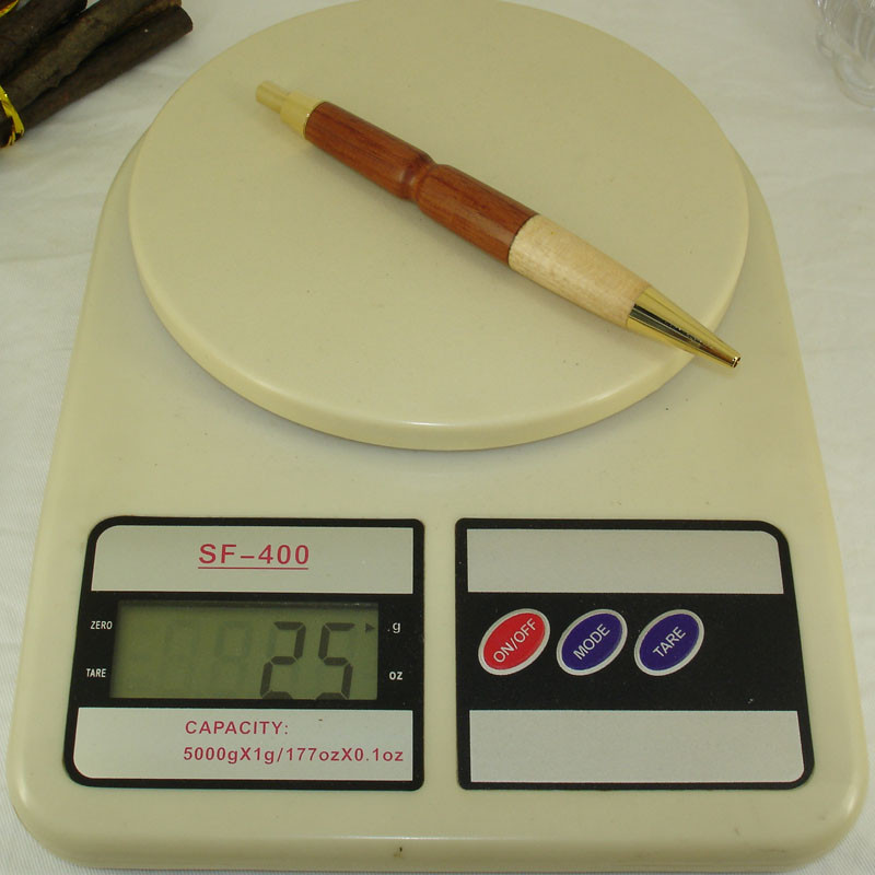 ACMECN Reducere caldă Pix cu bilă propulsor cu design original Cadouri manuale Cusătură ecologică naturală Pix cu bile din arțar și lemn de trandafir