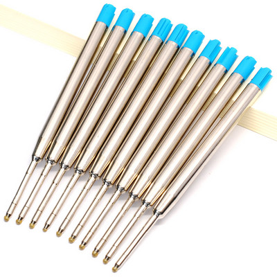 10 vnt. 0,5 mm ritininis tušinukų pildymas, vidutinis antgalis, mėlynos juodos spalvos rašalo tušinukų pildymas, skirtas mokyklos biuro rašymo reikmenims