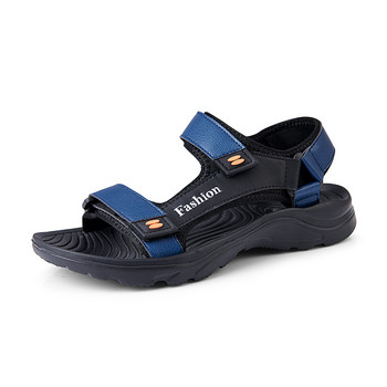 Летни ежедневни дишащи черни мъжки сандали Отворени обувки Мъжки плажни сандалии Hombre Sandal Man Sandles Мъжки гладиаторски обувки плюс размер 48