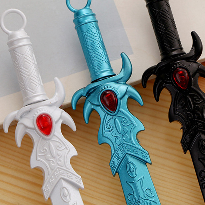 Kreativni pribor Gel olovka za mačeve Slatka olovka za pisanje s oružjem Školski uredski pribor 0,38 mm Dopisnica s crnom tintom za dječji dar