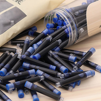 2,6/3,4 мм еднократна писалка с мастило, пълнител за писалка с черни/червени/сини мастила, комплект училищни офис консумативи, канцеларски материали, подаръци, 50 бр.