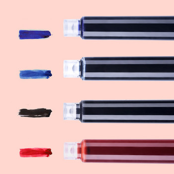 2,6/3,4 мм еднократна писалка с мастило, пълнител за писалка с черни/червени/сини мастила, комплект училищни офис консумативи, канцеларски материали, подаръци, 50 бр.