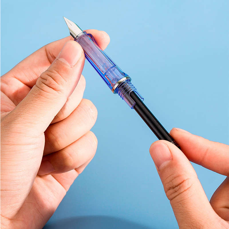 2,6/3,4 mm vienkartinis plunksnakočio rašalo kasetės rašiklio pildymas juodos/raudonos/mėlynos spalvos rašalo rinkinys Mokykliniai biuro reikmenys Kanceliarinės prekės Dovanos 50 vnt.