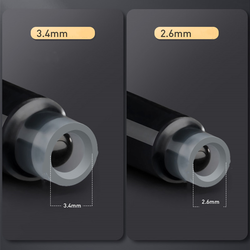 2,6/3,4 mm vienkartinis plunksnakočio rašalo kasetės rašiklio pildymas juodos/raudonos/mėlynos spalvos rašalo rinkinys Mokykliniai biuro reikmenys Kanceliarinės prekės Dovanos 50 vnt.