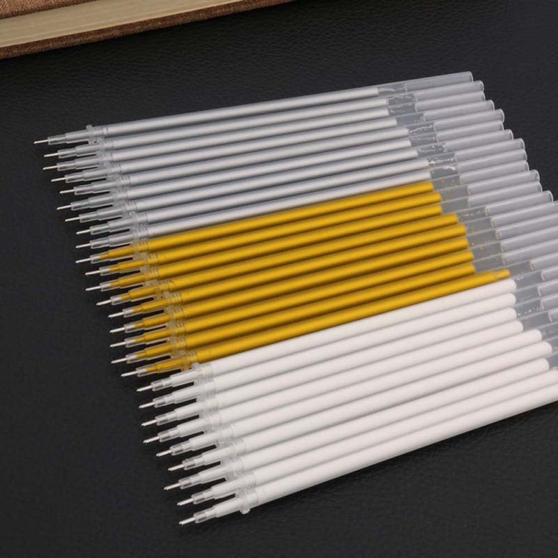 30 buc rezerve de cerneală albă Album foto 0,8 mm 0,6 mm stilou cu gel rezistent la apă Pix drăguț cadou pentru copii Papetarie de birou pentru învățare rechizite școlare