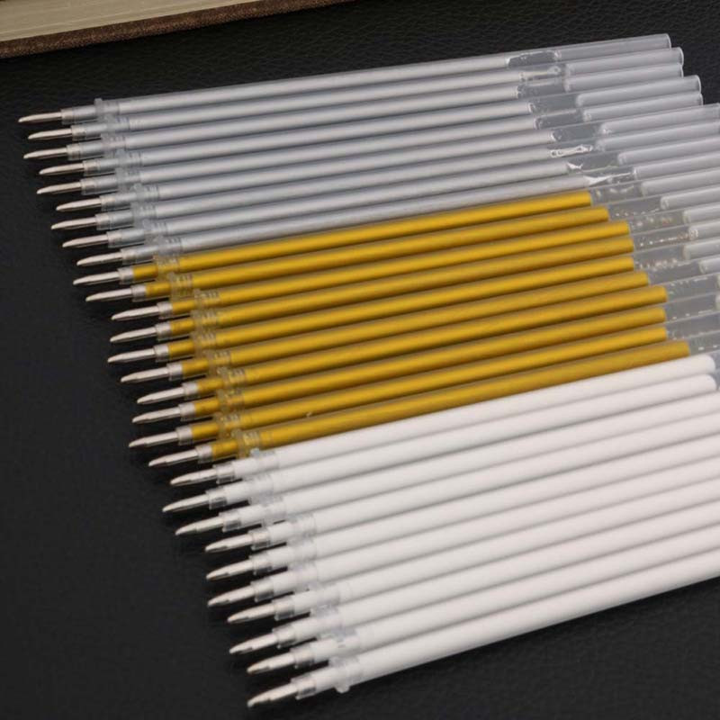 30 buc rezerve de cerneală albă Album foto 0,8 mm 0,6 mm stilou cu gel rezistent la apă Pix drăguț cadou pentru copii Papetarie de birou pentru învățare rechizite școlare