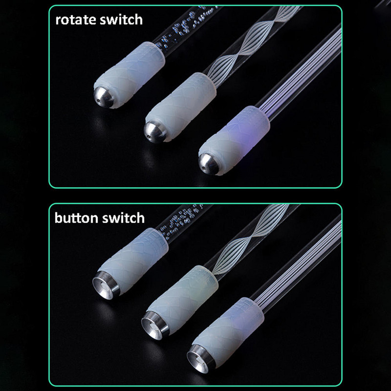 Akrilinis šviečiantis besisukantis rašiklis Žaidimų besisukantys pirštų rašikliai, skirti vaikams paaugliams, studentų žaidimams, biuro mokyklos reikmenys