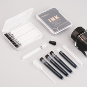 Majohn A1 Press Pene Fontane Cartușe de reîncărcare cu cerneală Calibru 5,5 mm Rechizite de birou de mare capacitate Papetarie pentru studenți