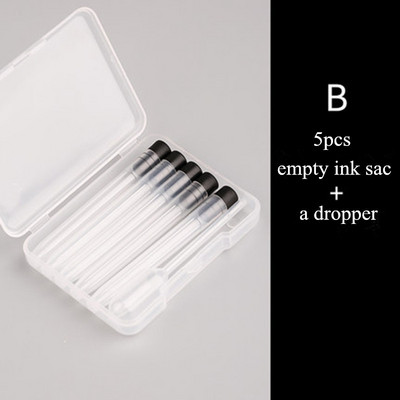 Majohn A1 Press Pene Fontane Cartușe de reîncărcare cu cerneală Calibru 5,5 mm Rechizite de birou de mare capacitate Papetarie pentru studenți