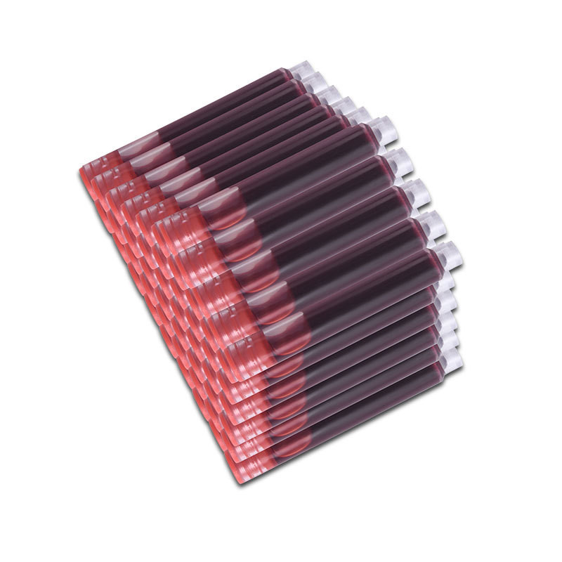 12 bucăți/set sac de cerneală colorat stilou stilou cartușe de cerneală rezerve de cerneală 3,4 mm albastru negru rezerve desen rechizite școlare de birou