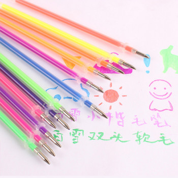 100 бр. 1,0 мм комплект блестящи писалки Флаш многоцветни пълнители за гел химикалки Сменяема сърцевина Направи си сам Изкуство, писане, рисуване, графити, химикалки