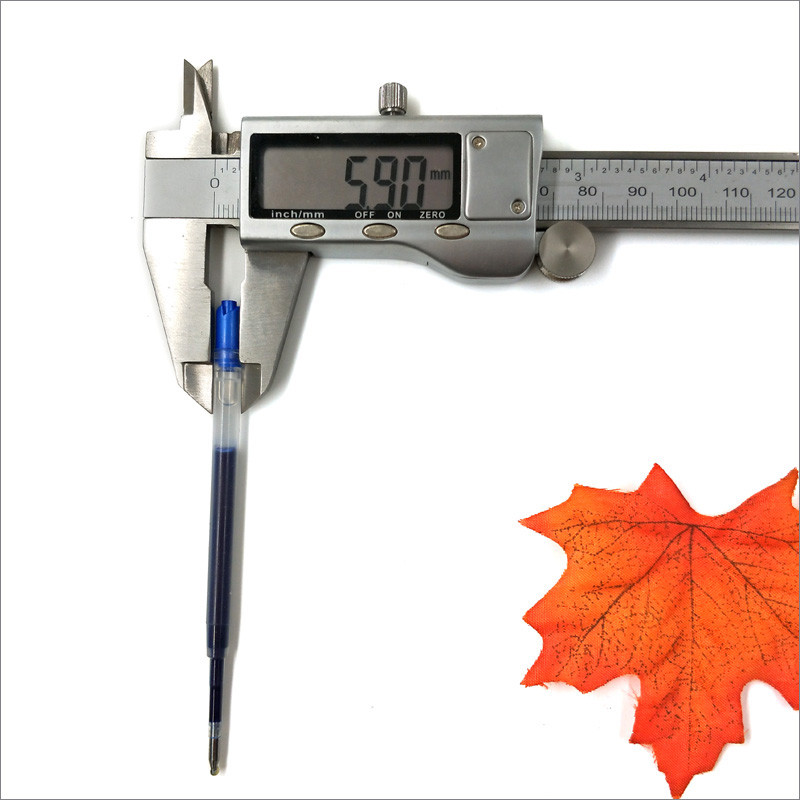 Yushun 424 Black Blue Ink Gel Pen Refill L98mm Recharge nomaiņa metāla lodīšu pildspalvai Neitrāla uzpilde ofisa skola 10 gab.