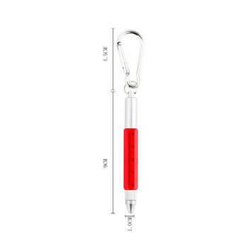 Μίνι πολυλειτουργικό στυλό στυλό 6 σε 1 μεταλλικό κατσαβίδι οθόνη αφής στυλό εργαλείων μικρής κλίμακας Στυλό μπρελόκ Αξεσουάρ δώρου